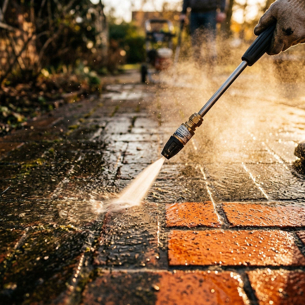Grounds Maintenance crew completing exterior property work